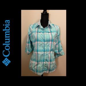 Columbia Women’s Omni-shade Plaid Button Down
